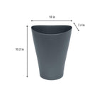 Rubbermaid Spa Works Vanity Wastebasket Home/Bathroom/Office Use Small 2.25 Gallon Plastic Gunmetal Blue Home/Kitchen/Garage/Apartment/Office