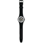 Swatch New Gent Biosourced Unisex Watch Casual Plastic Black Quartz Waterproof Silver Glam