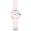 Swatch Lady Women'S Watch Casual Polymer Pink Quartz Waterproof Pinkbelle
