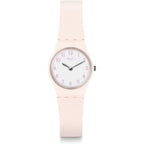 Swatch Lady Women'S Watch Casual Polymer Pink Quartz Waterproof Pinkbelle