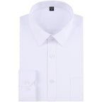 Long Sleeve Dress Shirts For Men - Regular-Fit Casual Button-Down Shirt With Pockets