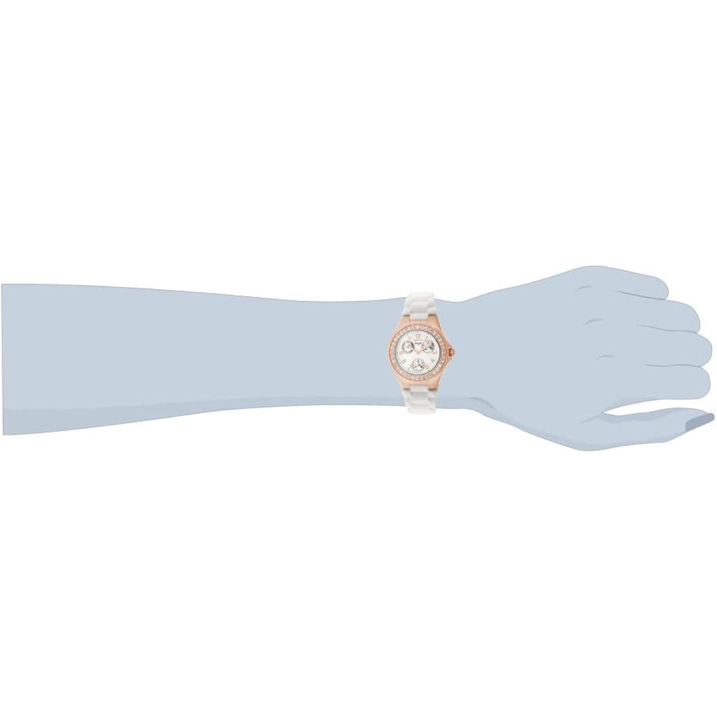 Invicta Women'S 1644 Angel Jelly Fish Crystal Accented White Dial Watch