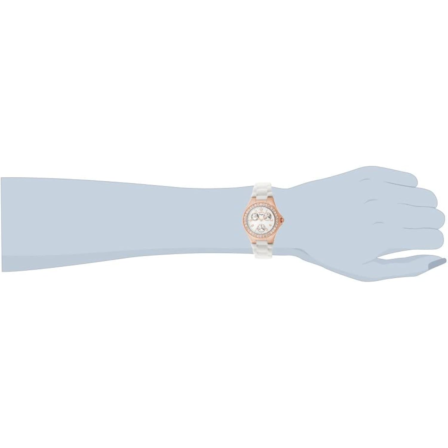 Invicta Women'S 1644 Angel Jelly Fish Crystal Accented White Dial Watch