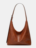 Women's Solid Color PU Leather Shoulder Bag, Simple Large-Capacity Crossbody Bag, Trendy High-quality Daily Commuting Bag, Girl Fashionable Shopping Bag, Fashion Crossbody Bags