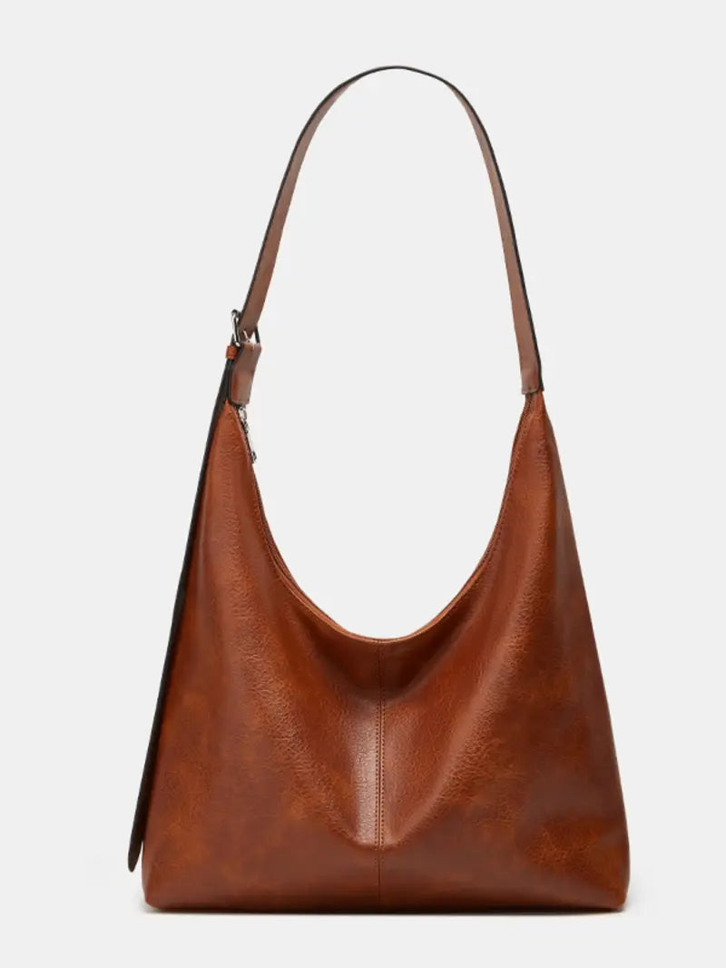Women's Solid Color PU Leather Shoulder Bag, Simple Large-Capacity Crossbody Bag, Trendy High-quality Daily Commuting Bag, Girl Fashionable Shopping Bag, Fashion Crossbody Bags
