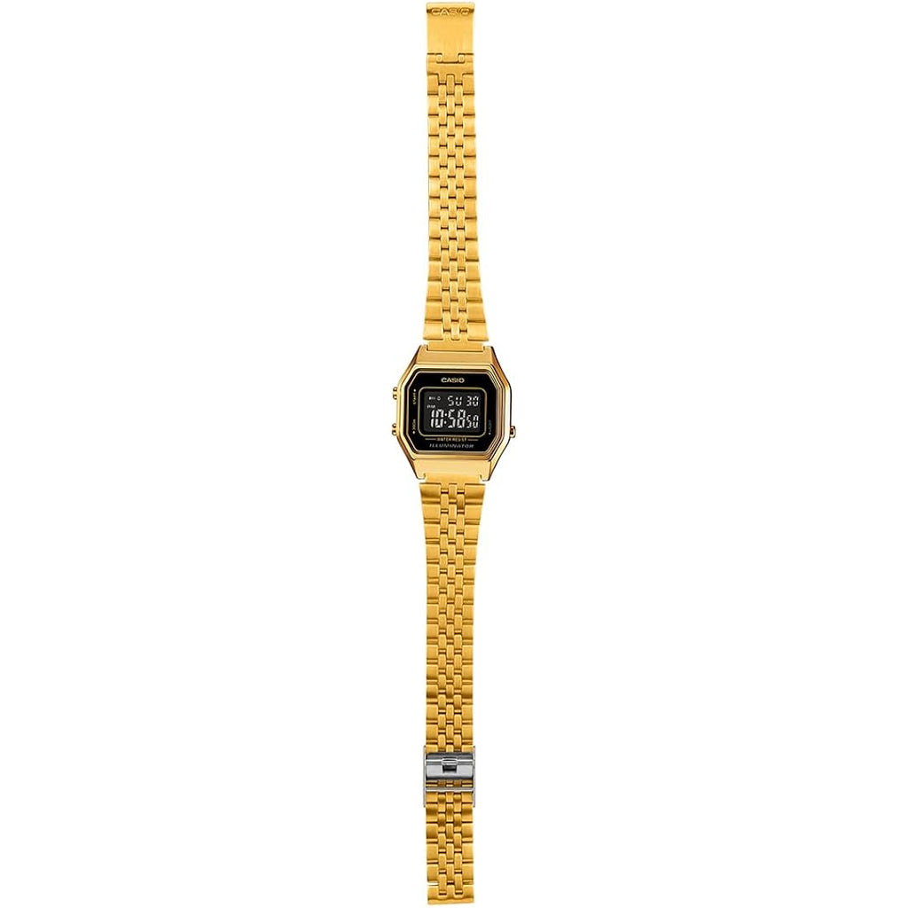Casio Ladies La680Wga-1B Gold Metal Quartz Watch