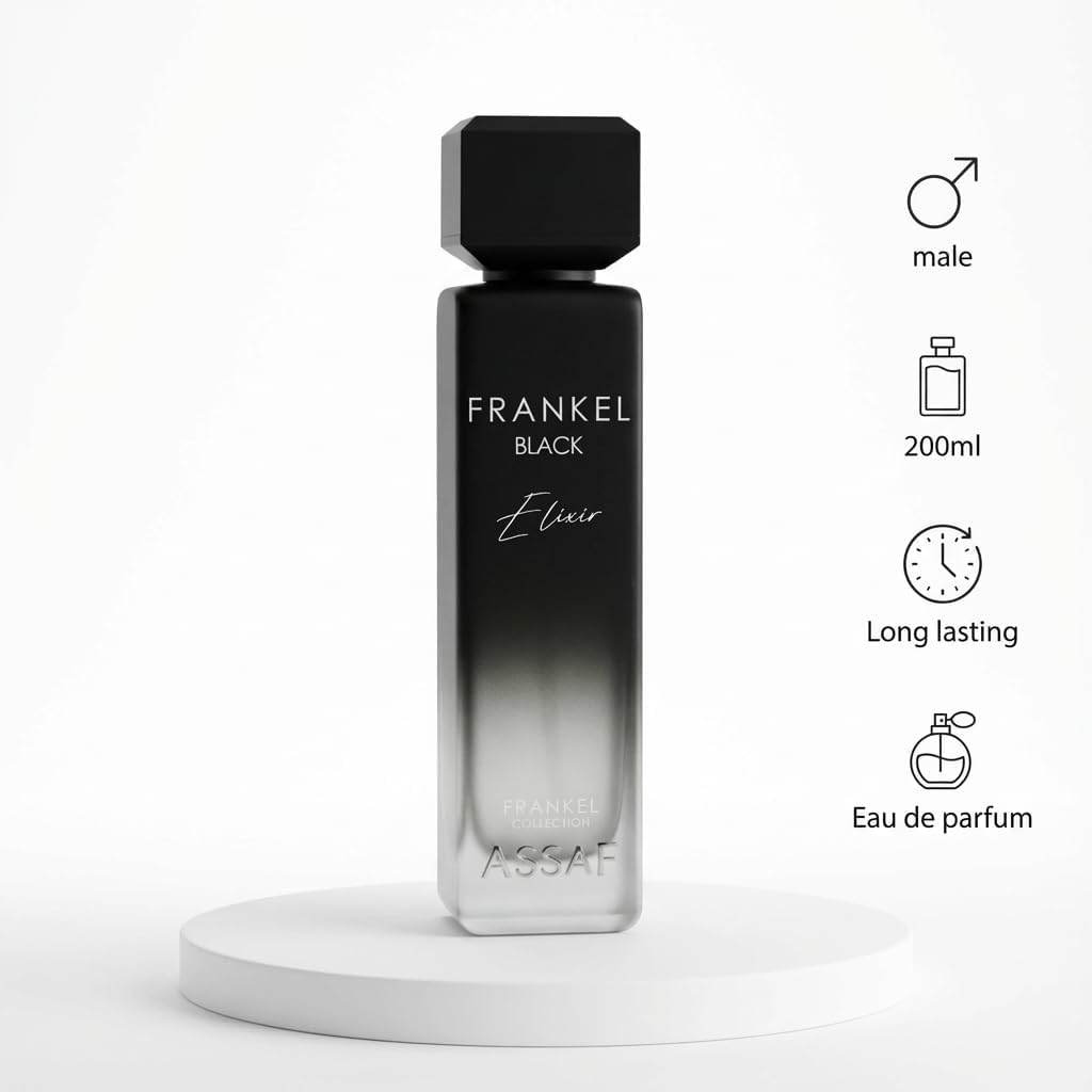 Frankel Black Elixir 200 Ml Masculine Summer Perfume | Bold & Confident Fragrance With Long-Lasting Projection