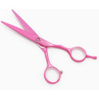 Rococo Professional 5.5 Inch Pink Salon Hair Cutting Scissors And Hair Thinning Shears With Razor For Female Hairdresser(Pink)