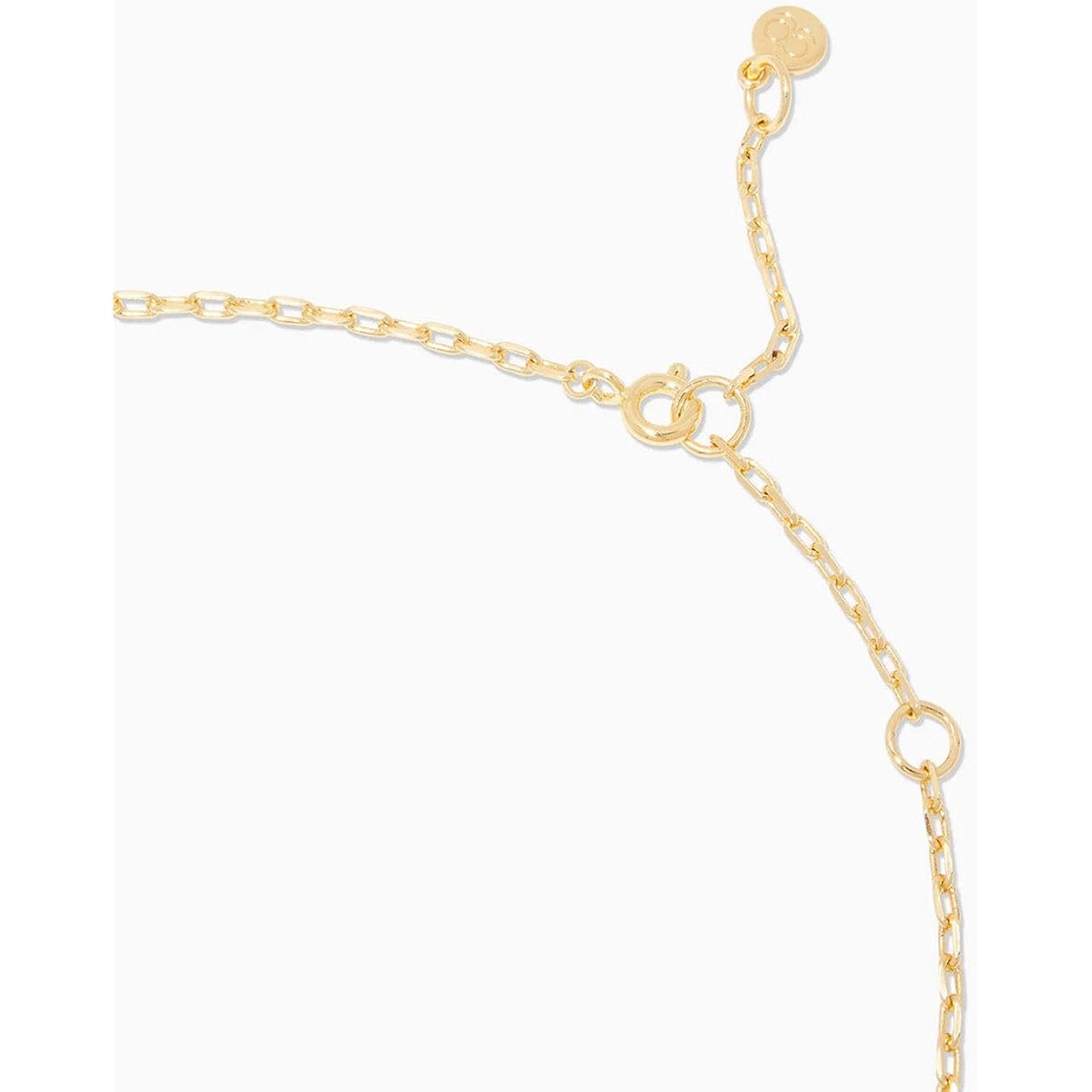 gorjana - Sunset Etched Necklace 19"-21" - 18k Gold-Plated - Mother of Pearl Pendant, Adjustable Chain - Layering Necklaces - Ideal Gifting Packaging