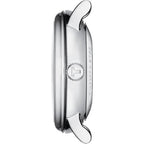 Tissot Womens Tissot Carson Premium Lady Automatic 316L Stainless Steel Case Automatic Watch, Black, Leather, 15 (T1222071603601)