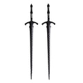 2Pcs Retro Viking Hair Sticks – Black Gothic Metal Sword Hair Pins For Women, Perfect For Renaissance Festivals, Halloween, Thick Hair & Updos (Rlal)
