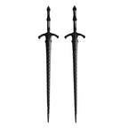 2Pcs Retro Viking Hair Sticks – Black Gothic Metal Sword Hair Pins For Women, Perfect For Renaissance Festivals, Halloween, Thick Hair & Updos (Rlal)