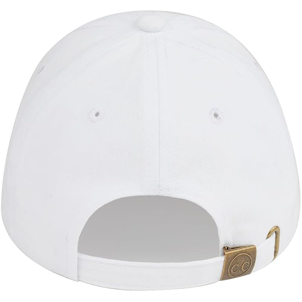 C.C Baseball Cap for Unisex American Flag-white