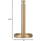 Ivilon Countertop Paper Towel Stand - Steady And Easy Tear - Fits All Paper Towel Rolls - Warm Gold