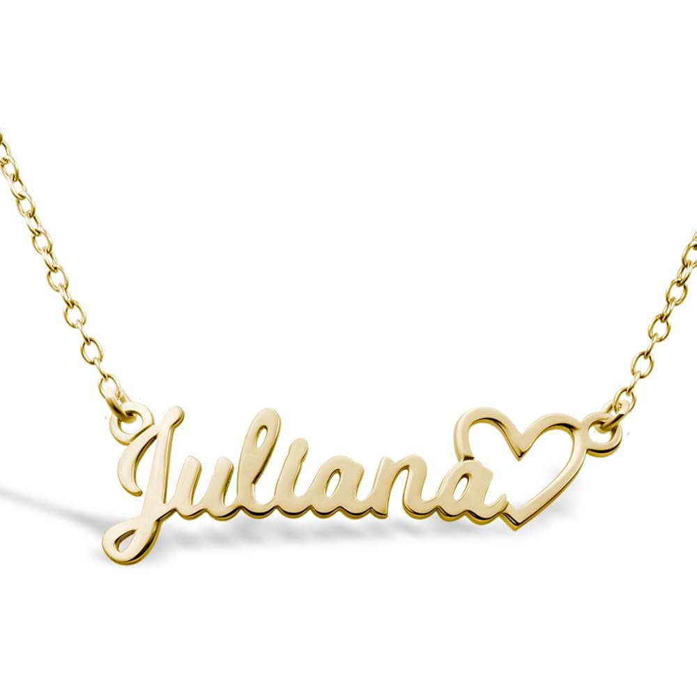 PicturesOnGold.com Custom Name Necklace For Women Personalized Name Necklace in Sterling Silver or Gold Necklace Personalized with any Name or Word