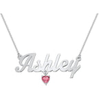 TSD Custom Dainty Name Necklace Personalized in Solid or Gold Plated or Sterling Silver by Jewlr, Customized Jewelry Necklace Gift for Women, Personalized with any Name or Word