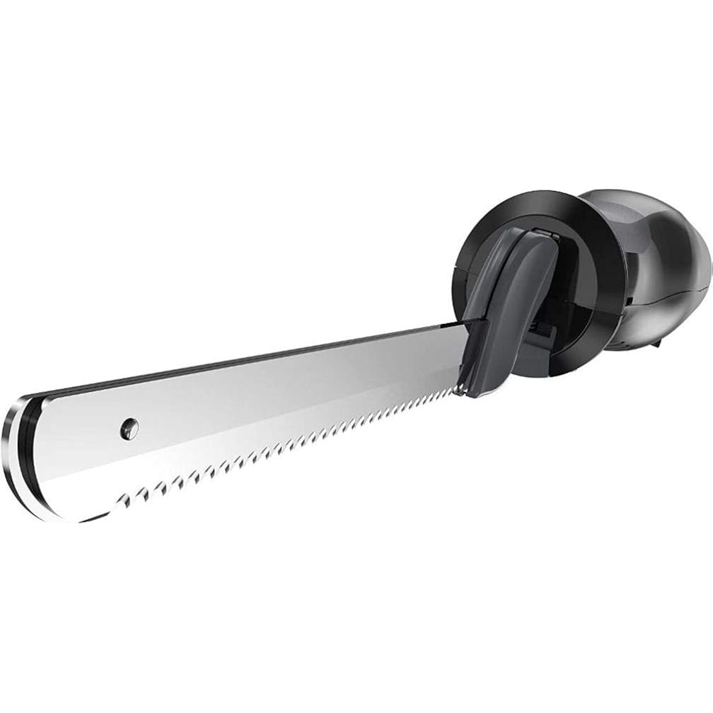 Black+Decker Comfort Grip Electric Knife with 7-Inch Stainles Steel Blades & Safety Lock Button, Ideal for Carving, Slicing & Cutting Meats, Turkey Bread & Craft Foam, Dishwasher Safe