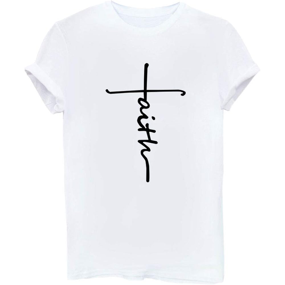 Women's Graphic Funny T Shirt Cute Tops Teen Girl Tees White