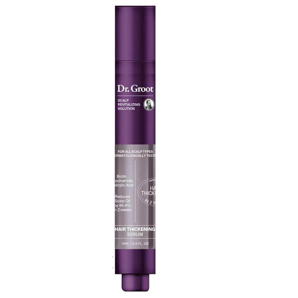 Dr. Groot Award-Winning Hair Thickening Serum for Hair Loss, Thinning Hair, Korean Hair Care, Scalp Treatment, Clinically Tested, Thicker, Reduces Oil, Roll On