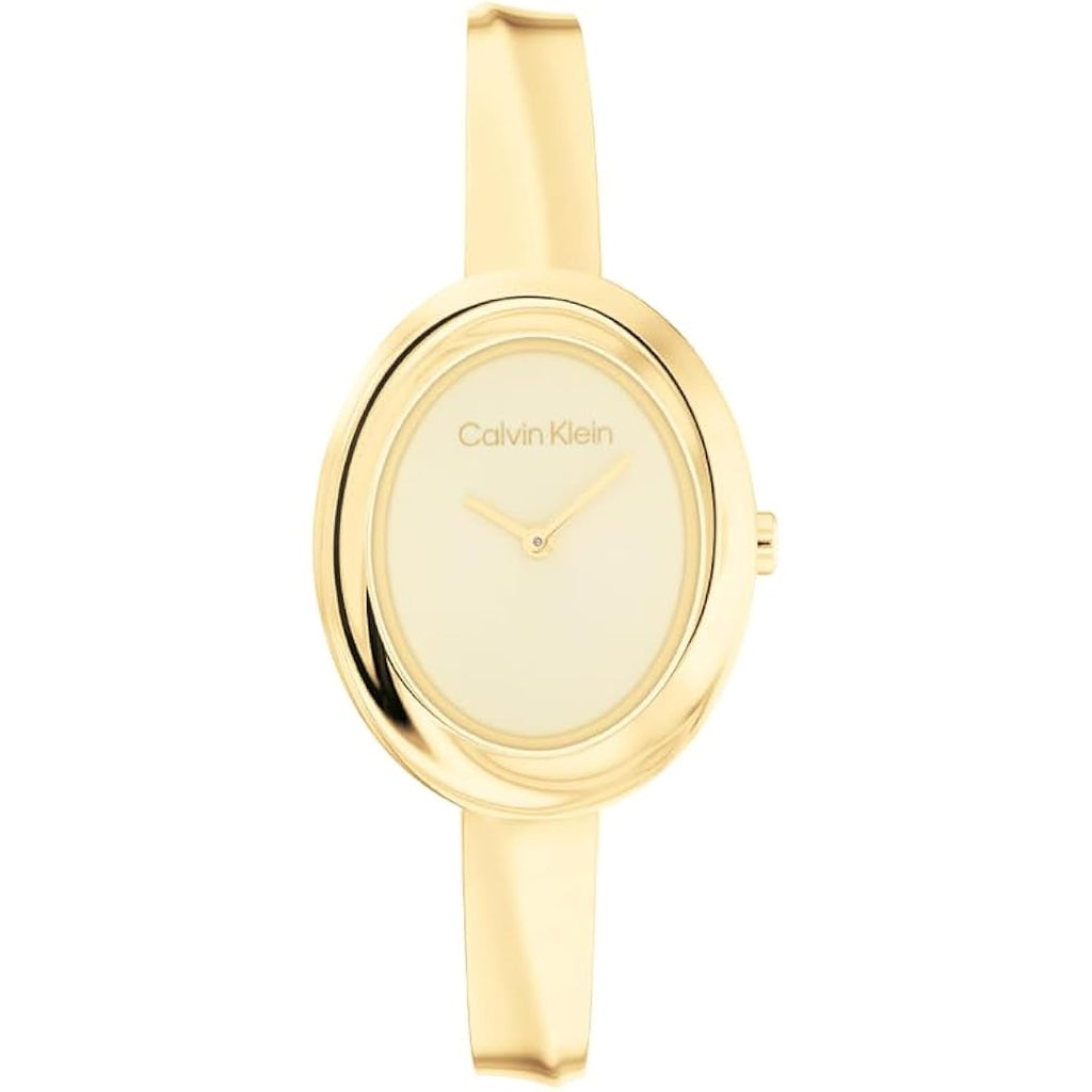 Calvin Klein Women'S Twisted Bezel - 24Mm 2H Quartz Watch - Adjustable Stainless Steel Bangle - Water Resistance 30 Meters – Premium Fashion For All Occasions - Gift For Her