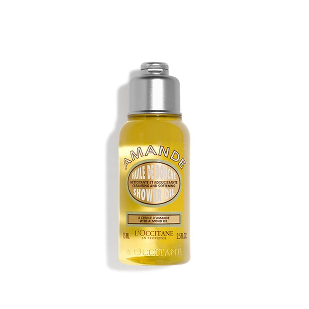 L'Occitane Cleansing & Softening Almond Shower Oil, Body Wash & Shaving Base Purifies & Smooths Without Drying Skin, Milky Lather, Nourishing Skincare