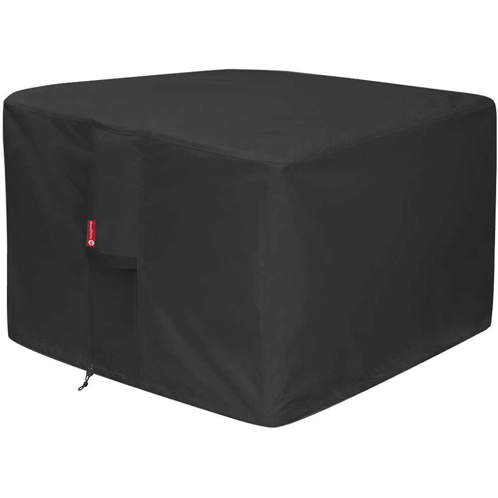 Gas Fire Pit Cover Square 32"L X 32"W X 24"H,Waterproof 600D