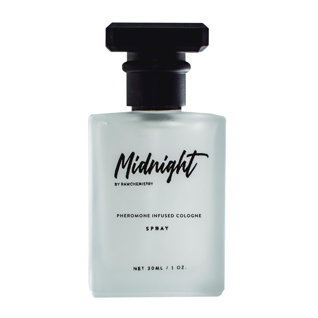 RawChemistry Midnight Pheromone Infused Cologne for Men – Infused with Pheromones – Midnight Cologne for Men – Mens Fragrance with Feromonas – Perfume con Feromonas para Hombre