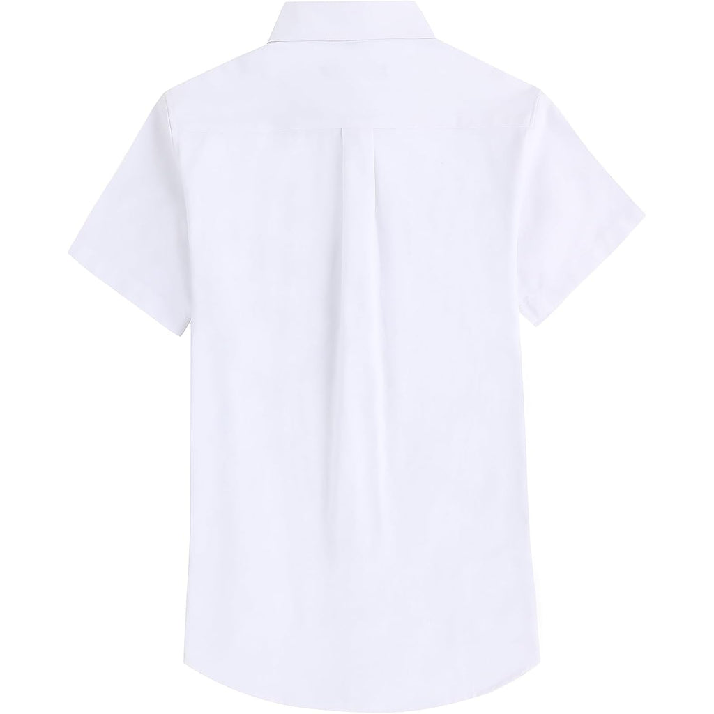 Men'S Oxford Dress Shirt Short Sleeve Button Down Shirts Business Casual With Chest Pocket For Gifts