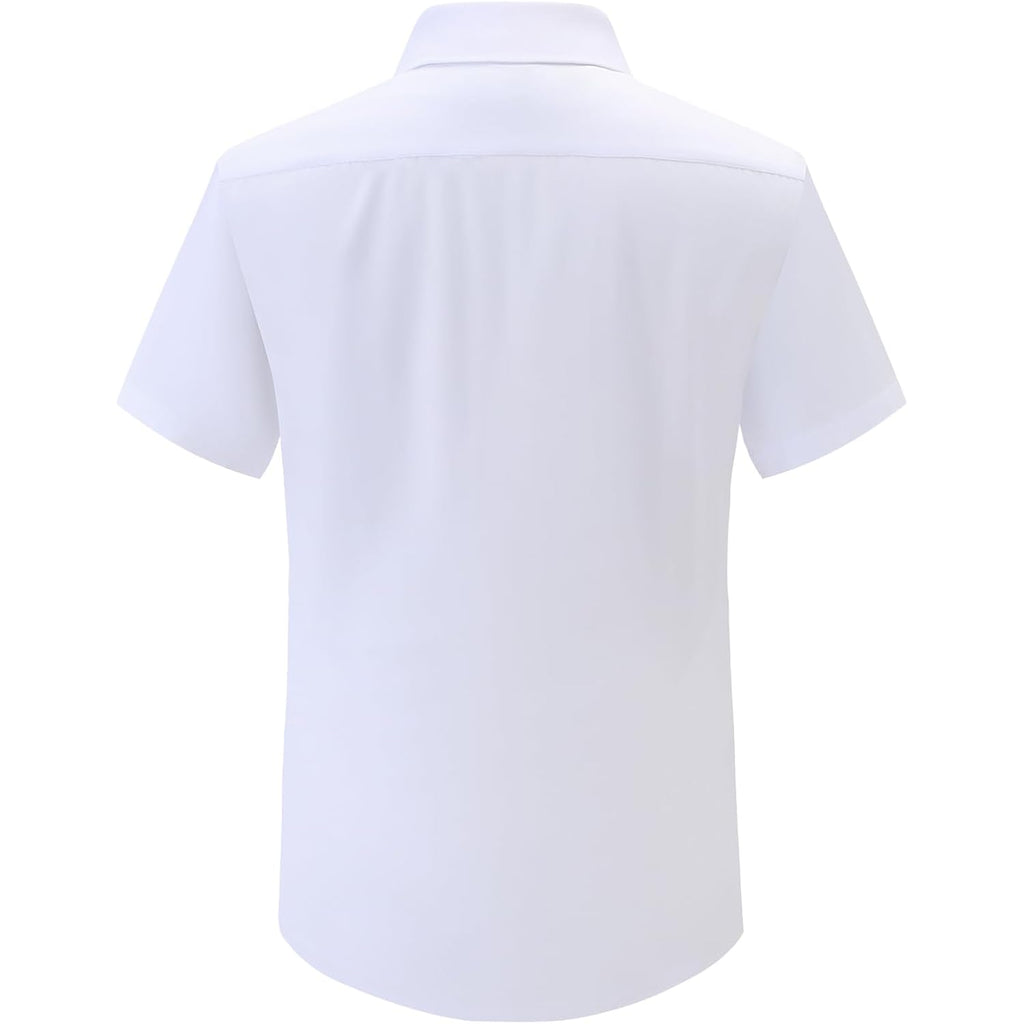 Dress Shirts For Men Big And Tall (Xl Big-6Xl Big Tall) Button Down Short Sleeve Business Casual Collared Shirt