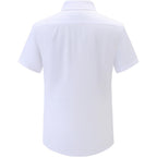 Dress Shirts For Men Big And Tall (Xl Big-6Xl Big Tall) Button Down Short Sleeve Business Casual Collared Shirt