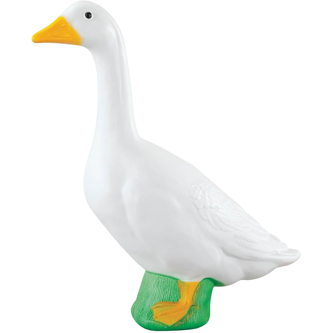 Official Gaggleville 23" Large White Goose, Plastic Garden Décor, Vibrant & Clean Painted Goose Feet - Indoor Or Outdoor Decorative Figurine For Garden, Patio, Or Entryway Accent By Fox Valley Traders