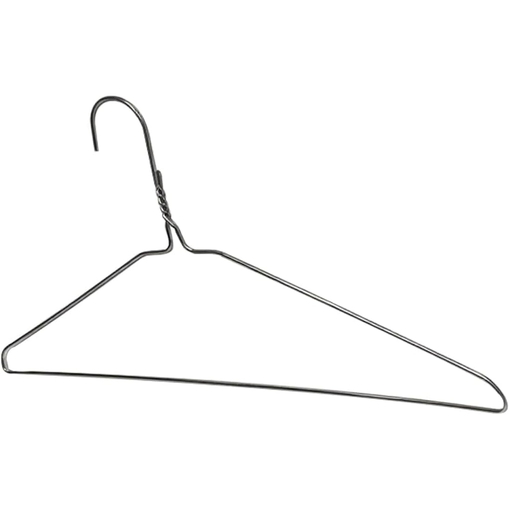 Otylzto 20Pcs Silver Wire Hangers For Clothes, Shirt, Wire Coat