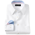 Paul Fredrick Men'S Classic Fit Non-Iron Linen Solid Dress Shirt