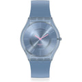 Swatch Skin Classic Biosourced Unisex Watch Casual Plastic Blue Quartz Waterproof Denim Blue