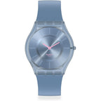 Swatch Skin Classic Biosourced Unisex Watch Casual Plastic Blue Quartz Waterproof Denim Blue