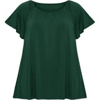 Womens Plus Size Tunic Tops Short Sleeve Summer Crew Neck Shirts Casual Soft Blouse 1X-4X