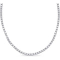 Houston Diamond District 3 to 50 Carat LAB GROWN 17" Straight and Graduating Diamond Tennis Riviera Necklace (D-E Color, VS1-VS2 Clarity)