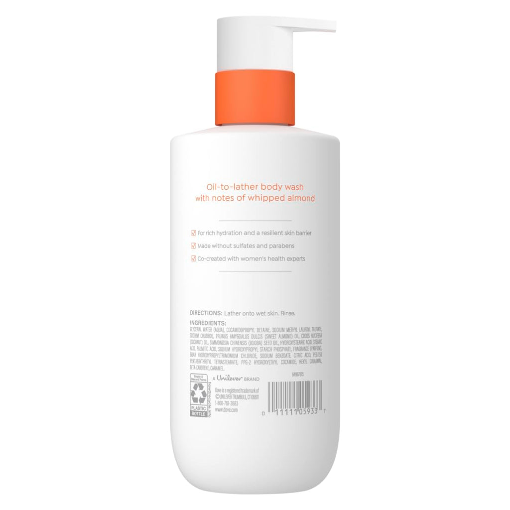 Dove Shower Body Oil Wash For Women, 14.2 Oz | Ultra Moisturizing Oil-To-Lather Body Wash That Helps Soothe Dry, Itchy Skin And Support The Skin Barrier
