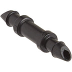 Raindrip 312050B Drip Irrigation Fittings Single Barbed Coupling Connectors, 1/4-Inch, 50 Per Bag, For Trees, Shrubs, Gardens, Black