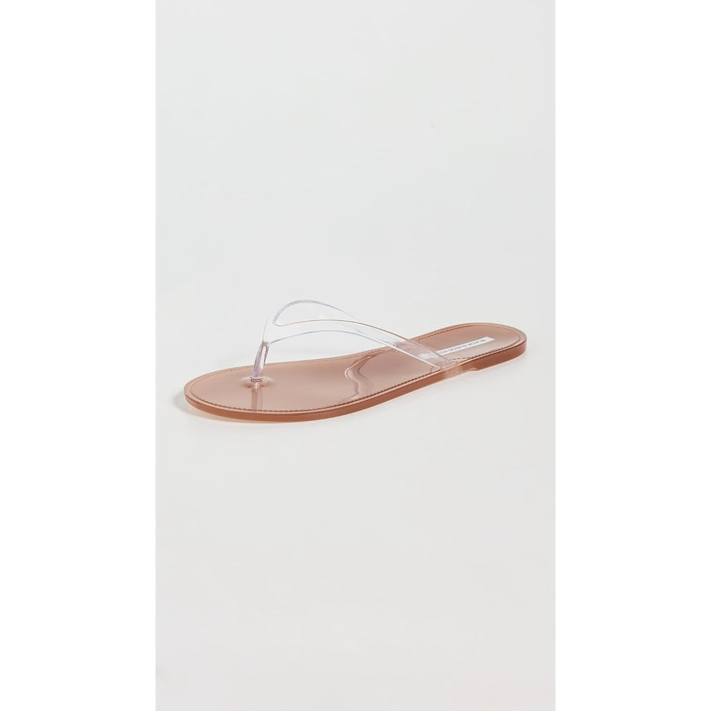 Black Suede Studio Women'S Crystal Jelly Flip Flops