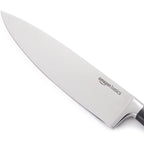 Amazon Basics Classic 8-Inch Full Tang High Carbon Stainless Steel Chef'S Knife, Multipurpose Kitchen Knife With Three Rivets, Silver