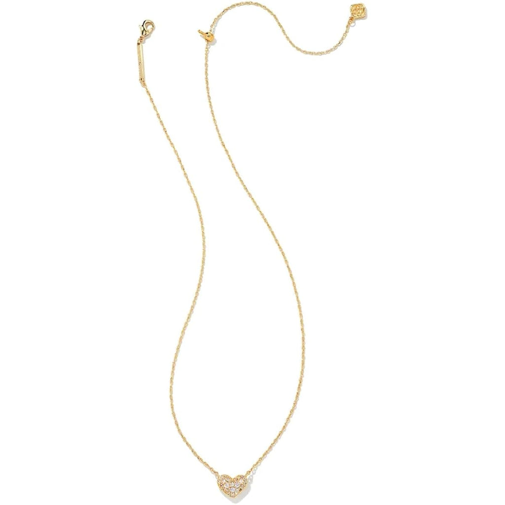 Kendra Scott Ari Pave Crystal Heart Necklace, Fashion Jewelry For Women