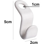 Otylzto 50Pcs(Or100) Hanger Hooks For Plastic Clips Clothes Space Saving Hangers For Clothes Closet Hangers Space Saver
