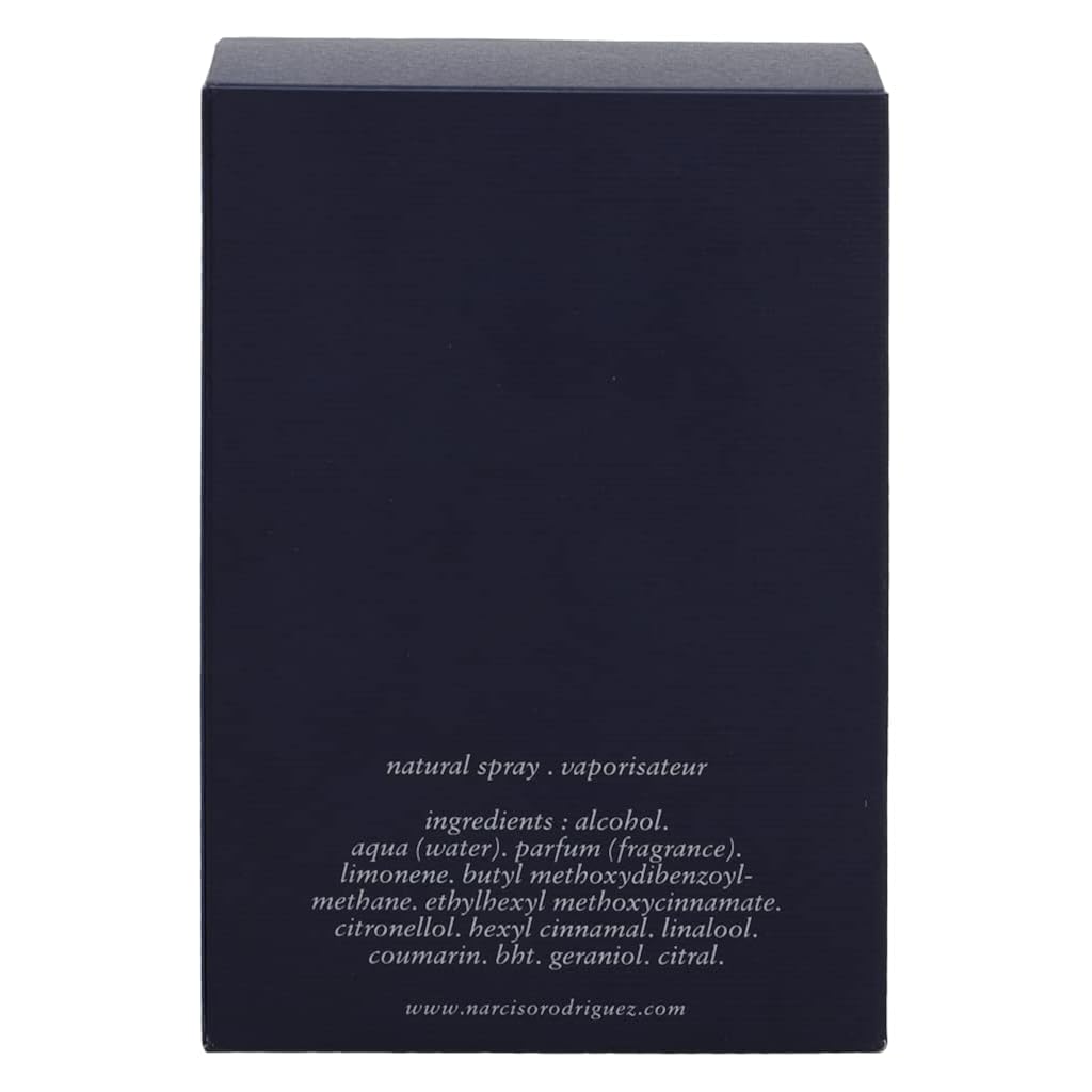 Narciso Rodriguez Him Bleu Noir Eau de Toilette Spray for Men, 3.3 Ounce
