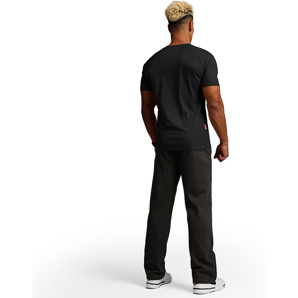 Casual Short Sleeve Crew Neck Classic Wicking Breathable Fitness Muscle Athletic T Shirts Mens