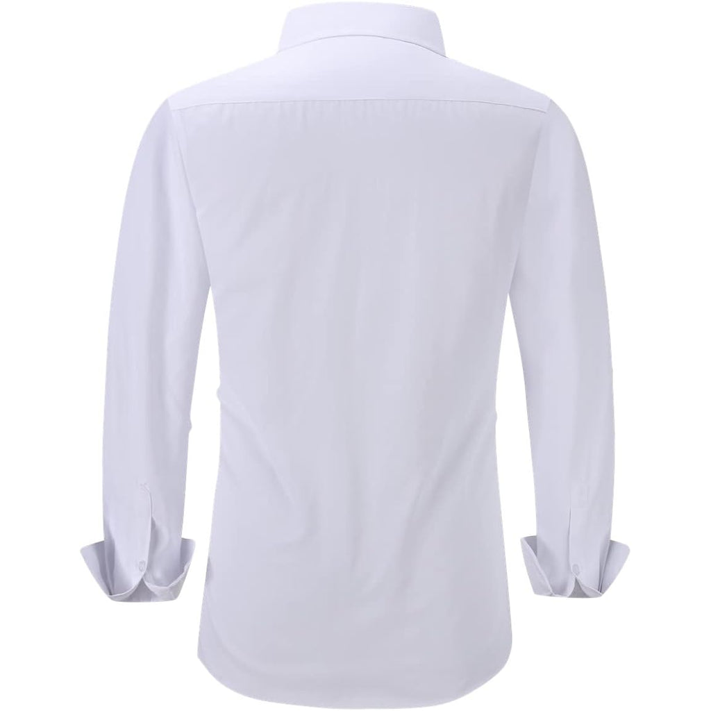 Long Sleeve Dress Shirts For Men - Regular-Fit Casual Button-Down Shirt With Pockets