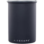 Airscape Planetary Design Stainless Steel Coffee Canister | Food Storage Container | Us Patented Inner Plunger Lid Removes Excess Oxygen | Don'T Buy Airtight, Buy Air-Less | (Medium, Matte Black)