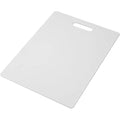Farberware Large Cutting Board, Dishwasher- Safe Plastic Chopping Board For Kitchen With Easy Grip Handle, 11In By 14In, White