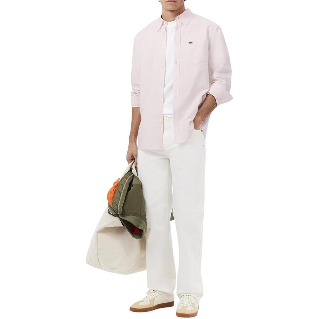 Lacoste Men'S Regular Fit Cotton Oxford Shirt