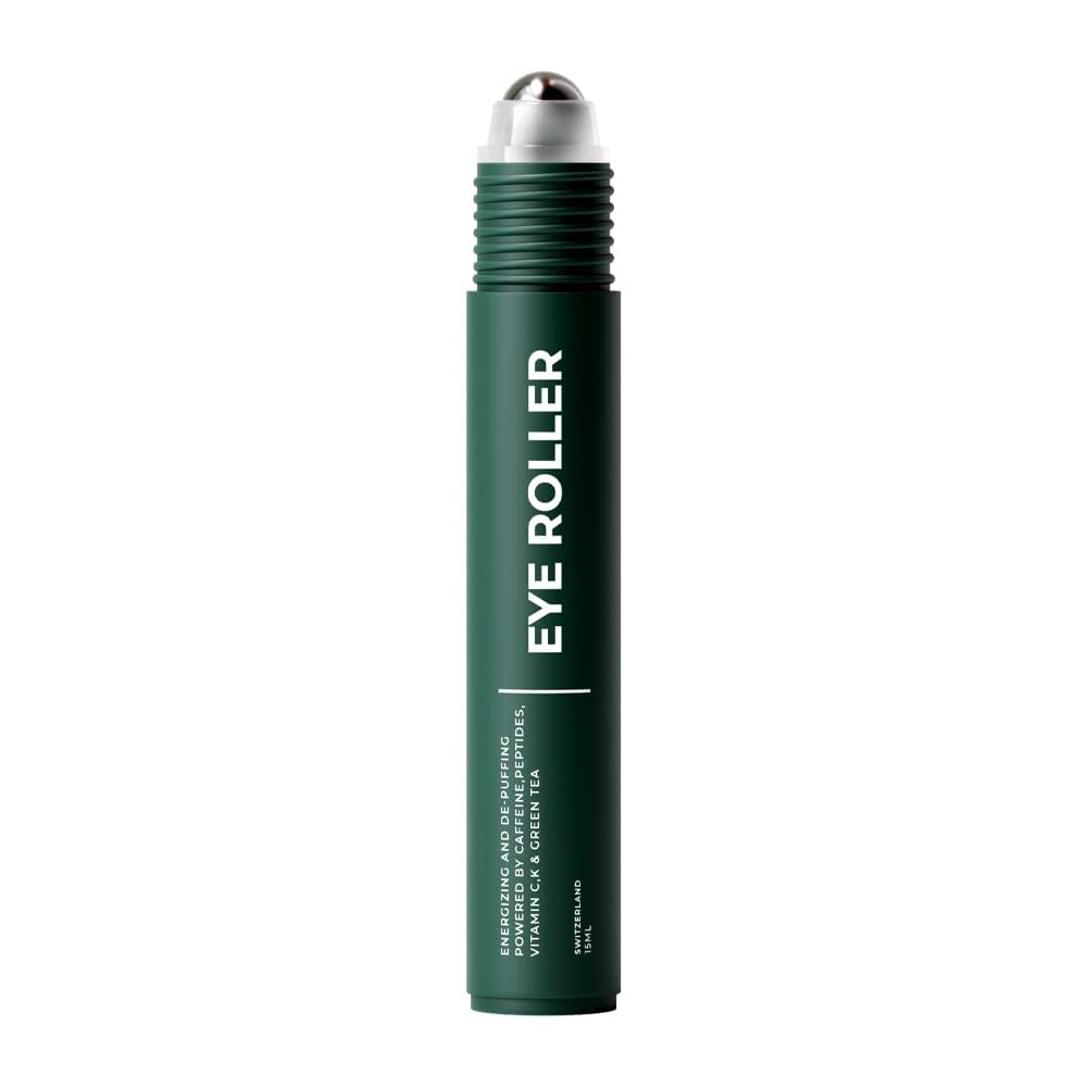 Wolf Project Under Eye Roller - Korean Beauty, With Caffeine, Vitamin C And Peptides - Energizing Serum For Dark Circles And Puffiness, Fine Lines, Wrinkles - Gel-Based Brightening Cream